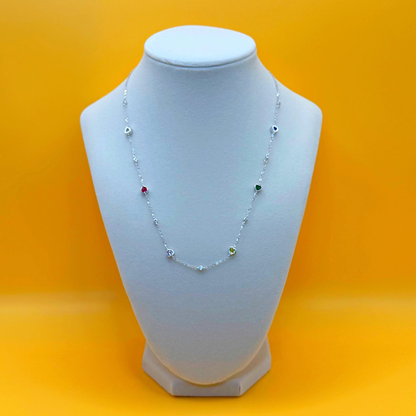 GEMSTONE HEARTS NECKLACE